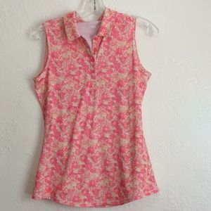 Adidas golf performance top with collar